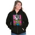 thumbnail image 4 of Power to the People Social Justice Unisex Fleece Graphic Zip Up Hoodie Brisco Brands 4X, 4 of 5