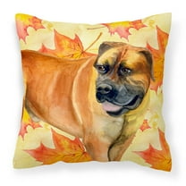 Fall Design with Dog Fabric Decorative Pillow