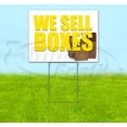 thumbnail image 1 of We Sell Boxes (18" x 24") Yard Sign, Includes Metal Step Stake, 1 of 6