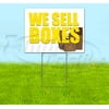 We Sell Boxes (18" x 24") Yard Sign, Includes Metal Step Stake