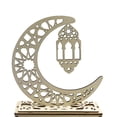 thumbnail image 5 of Ramadan Eid Wooden Plaque Ornaments LED Lights Table Display Decoration Islam Festival Party Supplies Lantern, 5 of 5