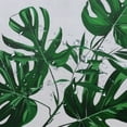 thumbnail image 5 of GOSMITH Durable and Washable Tropical Leaves Monstera Palm Leaf Plant Print Green Colored Summer Hawaiian Style Decorative Shower Curtain White, 5 of 7