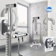 thumbnail image 4 of Pulverizador de mano Cabezal de ducha Juego de grifos de bidé de mano Accesorios para el baño del hogar, 4 of 5