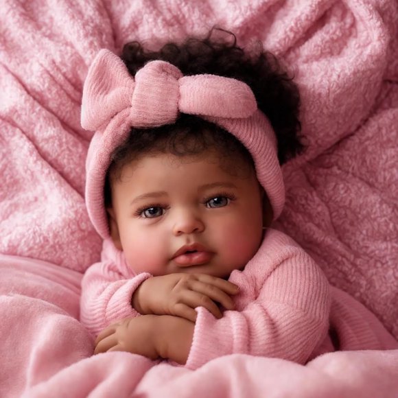 RSG Poupées Bébé Reborn Réalistes 17 Pouces Poupées Bébé Nouveau-Né Corps Entier en Tissu Poupées Bébé Réalistes avec Boîte-Cadeau pour Enfants 3+