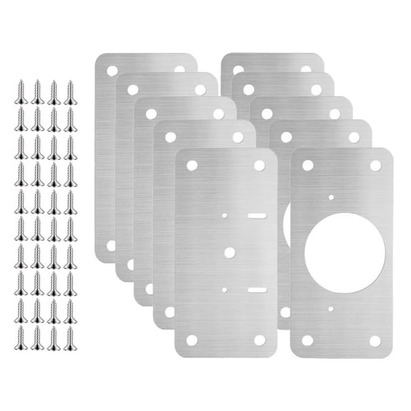 High Strength Stainless Steel Door Hinge Repair Plates for Kitchen Cabinet and Furniture Corrosions and Sturdy