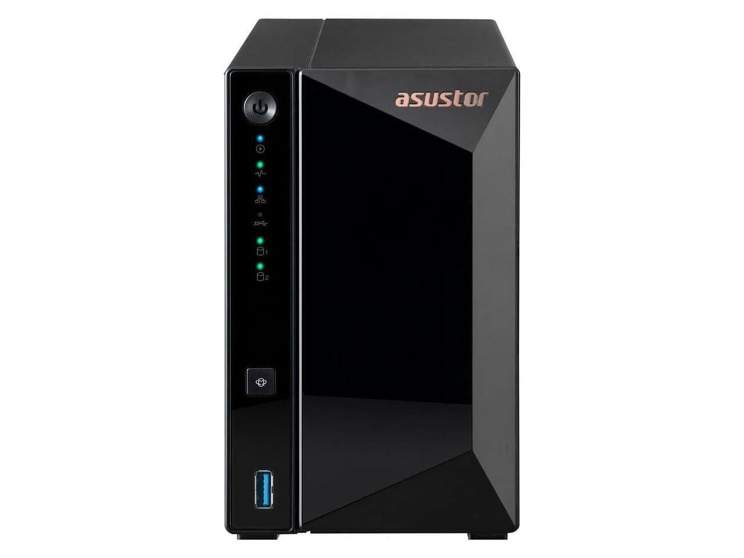 Asustor AS3302T v2 Drivestor 2 Pro Gen2 2 Bay NAS, Quad-Core 1.7GHz CPU, 2.5Gbe Port, 2GB DDR4 (Diskless)