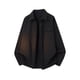 thumbnail image 1 of Mens Camisas de Manga Larga Casual Color Sólido Turndown Cuello Botón Abajo Bolsillo Camisa Chaqueta, Camisas de Manga Larga para Hombres con Bolsillo, 1 of 6