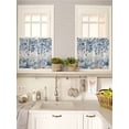 thumbnail image 5 of Blue Coastal Starfish 2 Panel Kitchen Curtains for Small Windows, Beach Nautical Shell Eucalyptus Vintage Bathroom Tier Curtain, Short Window Treatment for Bedroom/Living Room 55"x24", 5 of 6