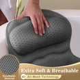 thumbnail image 5 of Bathtub Pillow, Bath Pillows for Tub Neck and Back Support, Bath Tub Pillow Headrest with Soft 4D Mesh Fabric and Non- Suction Cups, Relaxing Bath Accessories Spa Gifts (White), 5 of 6