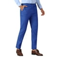 thumbnail image 4 of INSPIRE CHIC Dress Pants for Men's Slim Fit Tapered Flat Front Business Trousers, 4 of 5