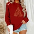 thumbnail image 2 of Winter Saving Talove Long Sleeve Shirts for Women Graphic Printed Sweatshirt Fall Fashion Must Haves Work Tops Womens Tops Casual Plus Size Christmas Shirts, 2 of 6
