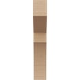 thumbnail image 2 of 2"W x 4"D x 12"H Thin Monterey Rough Cedar Woodgrain TimberThane Corbel, Primed Tan, 2 of 6