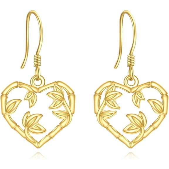 DOLIOX Leaf Hoop Earrings Sterling Silver Small Huggies Leaves Jewelry for Women 16mm