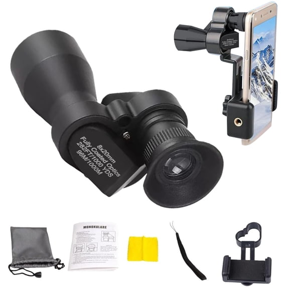 WUSUOWEI 1PC Mini Pocket Binoculars,80X20,Large and Smartphone Pin,Compact High Powered,Bring Distant Scenes,Durable and Strong Usage,Smartphone Connection,Outdoor Explorations for All Ages