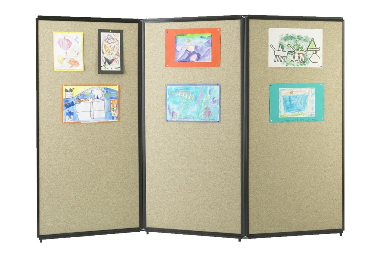 Versare Polycarbonate Privacy Screen Folding Panel | 3 Panels | 7'6" Wide x 5'10" Tall Opal - image 3 of 7