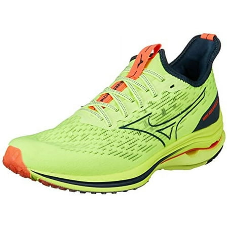 [Mizuno] Running Shoes Waverider NEO 2 Jogging Marathon Sports Training Lightweight Men's Lime x Blue x Pink 25.0 cm 2E
