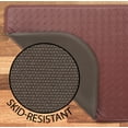 thumbnail image 4 of Anti-Fatigue Kitchen Mat, Red, Playa Basketweave Wedge by Chef Gear, 17.5 in. x 48 in., 4 of 8