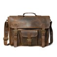 thumbnail image 2 of Leather Brief & Messenger Bag, 2 of 5