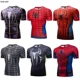 thumbnail image 2 of Body deportivo de secado rápido con estampado digital 3D de Spiderman para hombre, camiseta de manga larga para fitness, 2022, 2 of 4