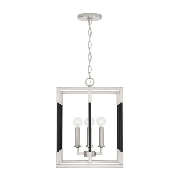 Capital Lighting 544741 Bleeker 4 Light 13" Wide Pendant - Black