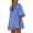 Sky Blue, variant on Women Summer Jumpsuit Casual Short Sleeve Round Neck Shorts Romper