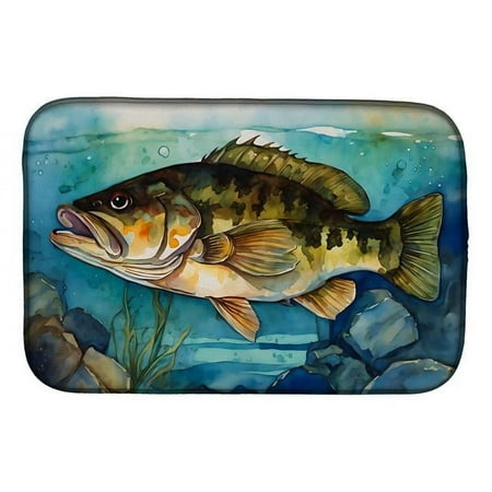 

Carolines Treasures DAC2827DDM 21 x 14 in. Unisex Smallmouth Bass Dish Drying Mat