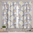 thumbnail image 2 of Ambesonne Tropical Valance & Curtain, Cockatoo Parrots Birds Art, 55"x36", Purple Grey Pale Yellow, 2 of 7