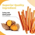 thumbnail image 5 of iPaw Turkey Dog Treats, All Natural Human Grade Dog Treat, Suitable for Training chew, Hypoallergenic, Rawhide Alternative, Thin Stick (Sweet Potato), 5 of 7