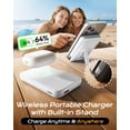 thumbnail image 4 of Magnetic Wireless Portable Charger, 12000mAh Power Bank, Fast Charging Battery Pack Compatible for iPhone 18/17/16/15/14/13, White, 4 of 8