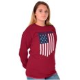 thumbnail image 3 of Unity Freedom Patriotic American Flag Long Sleeve TShirt Men Women Brisco Brands S, 3 of 6