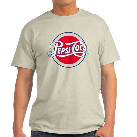 CafePress - Pepsi Varsity Cola Round Light T Shirt - Men's Classic Cotton T-Shirts