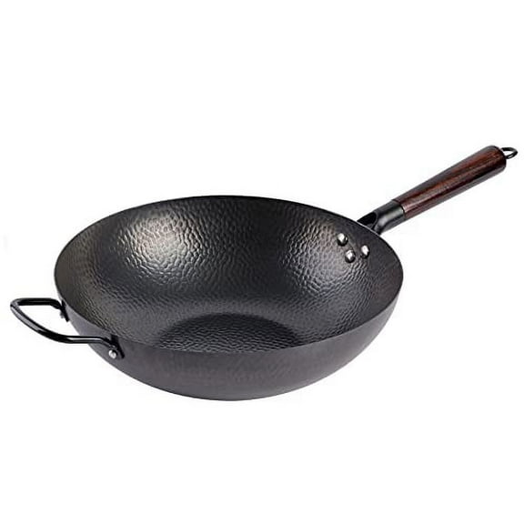Gibson Home Stargaze Hammered 13" Carbon Steel Wok