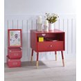 thumbnail image 2 of ACME Sonria II End Table in Red & Natural, 2 of 3