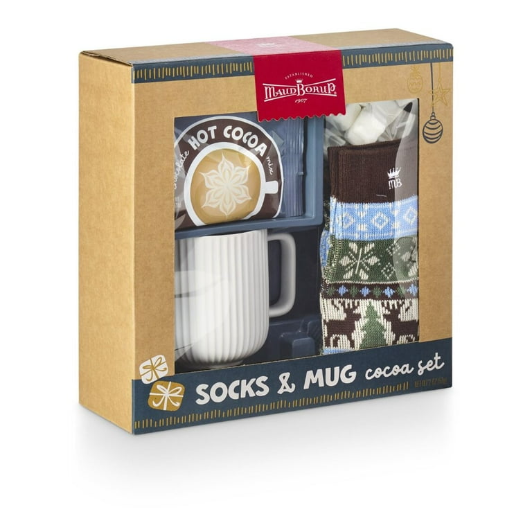 Autumn Magic Mug And Socks Gift Set - Harvest Moon Design Ceramic Mug (380ml) & Cozy Seasonal Socks