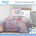 thumbnail image 2 of Juego de edredón Jay Franco Bluey para ropa de cama doble, 5 piezas, 2 of 7