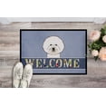 thumbnail image 2 of Caroline's Treasures BB1403MAT Bichon Frise Welcome Door Mat, Indoor Rug or Outdoor Welcome Mat 18x27 Doormat , 27"L x, 2 of 4