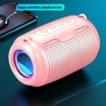 thumbnail image 6 of Oggfader Portable Bluetooth Speaker for Adult Wireless Bluetooth Speaker Subwoofer Big Volume Mobile Phone Mini Audio Home User Outdoor Carry Portable Girls Bocinas De Bluetooth Pink, 6 of 8