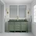 thumbnail image 5 of James Martin Vanities 60" Double Vanity, Smokey Celadon w/ 3 CM Charcoal Soapstone Top, 5 of 5