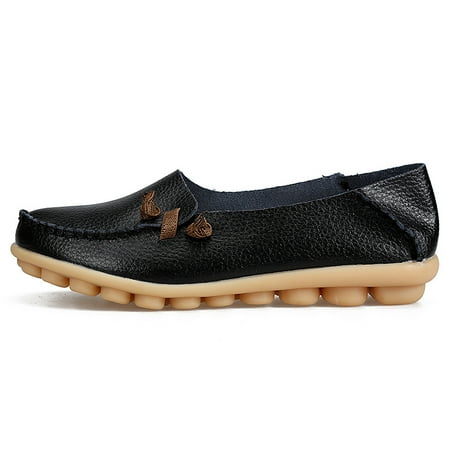 

Women‘s Faux Leather Slip On Flat Shoes Anti-slip Loafers