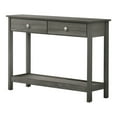 thumbnail image 2 of Aranda 2-Drawer and 1-Shelf Wood Rectangle Console Table, Gray, 2 of 6