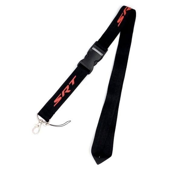 Dodge SRT KeychainLanyard (Red on Black)