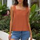 thumbnail image 5 of Pantalones deportivos de pierna ancha,Camiseta sin mangas con cuello en V para mujer, informal, color liso, mezcla de algodón, bolsillos, para verano, sopatenor, 5 of 9