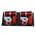 thumbnail image 2 of 2Pcs 400W Speaker Frequency Divider 2 Way 2 Unit Hi-Fi Soundshelf Crossover Filters Woofer and Tweeter,2 x Speaker Frequency Divider,Red & Black, 2 of 8