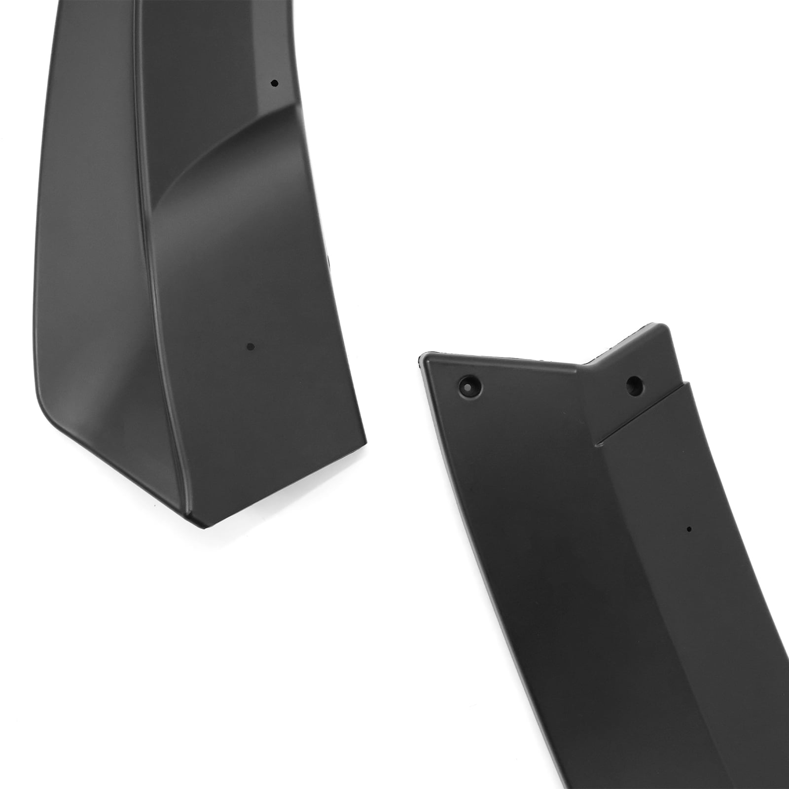 Ikon Motorsports Compatible with 20-24 Tesla Y 3PCS Front Bumper Lip Spoiler IKON Style PP Matte Black