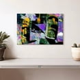 thumbnail image 2 of Elephant Stock Moai Ii Wall Art - Horizontal Canvas Wall Art - Living Room Wall Decor - Places Canvas - Black And Orange Decor By Stephen Chambers - 12" x 8", 2 of 4