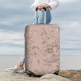 thumbnail image 7 of Fuzoiu Rose Gold Marble Texture Print Suitcase Cover,Washable Luggage Covers for Suitcase,Elastic Luggage Protector Cover,Scratch Resistant Travel Suitcase Covers-X-Large, 7 of 7