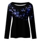 thumbnail image 4 of Camisas Para Mujer Moda Manga Larga Cuello Redondo Blusa Estampada Otoño Causal Pullover Tops Odeerbi  ODB127880, 4 of 5