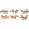 thumbnail image 4 of 6 unidades de horquillas metálicas, pinzas para el pelo con motivos florales en 3D para mujer, accesorios retro para recogidos y moños, para novias y damas de honor, 4 of 8