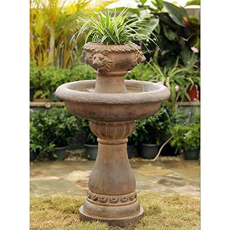 Jeco Multi Tier Lion Head Indoor Outdoor Fountain Com Jeco Multi Tier Lion Head Indoor Outdoor Fountain