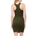 thumbnail image 4 of MixMatchy Women's Fitted Sleeveless Sexy Bodycon Round Neck Mini Dress, 4 of 7